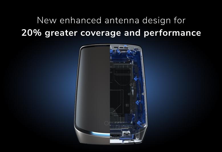 Orbi 860系列三頻WiFi 6 Mesh系統,黑色版,3件裝 (RBK863SB)
