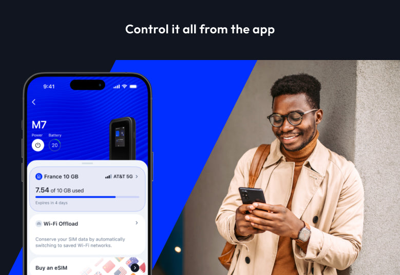 Nighthawk (MH7150) M7 5G Mobile WiFi 7 Hotspot with eSIM