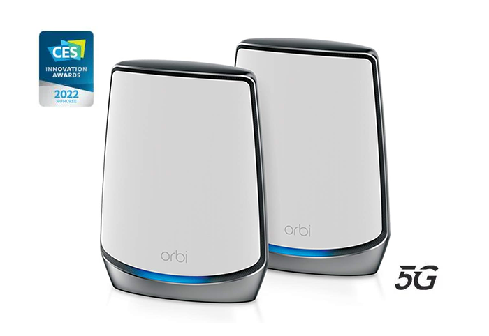 5G WiFi Mesh System, AX4200 (NBK752) Orbi 5G Tri-Band WiFi 6 Mesh System,4.2Gbps, Router + 1 Satellite