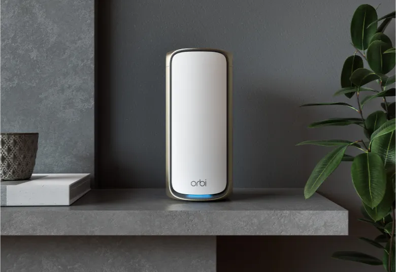 Orbi (RBE972S) 四頻 BE27000 WiFi 7 Mesh 無線系統 (2件裝) - 送 1 年 NETGEAR Armor