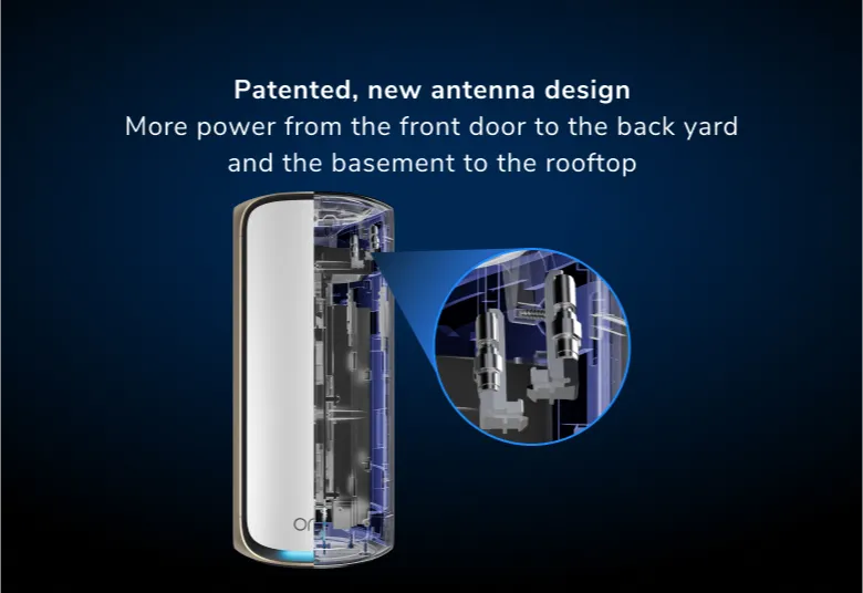 Orbi (RBE972S) 四頻 BE27000 WiFi 7 Mesh 無線系統 (2件裝) - 送 1 年 NETGEAR Armor