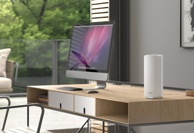 Orbi (RBE873) Tri-band BE21000 Mesh WiFi 7 System (3-Pack, 1 Router + 2 Satellites)