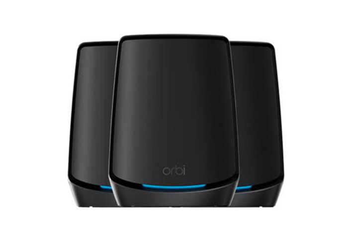 Orbi 860系列三頻WiFi 6 Mesh系統,黑色版,3件裝 (RBK863SB)