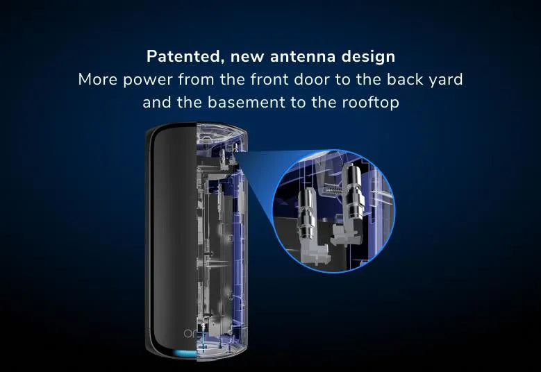 Orbi (RBE973S) 四頻 BE27000 WiFi 7 Mesh 無線系統 - 黑色版 (3件裝) - 送 1 年 NETGEAR Armor