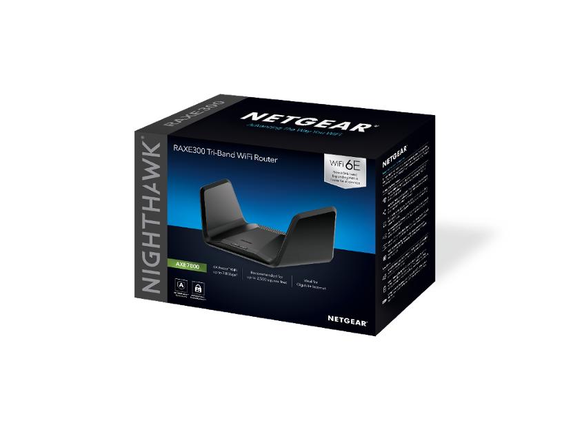 Nighthawk (RAXE300) Tri-band AXE7800 8-stream WiFi 6E Router