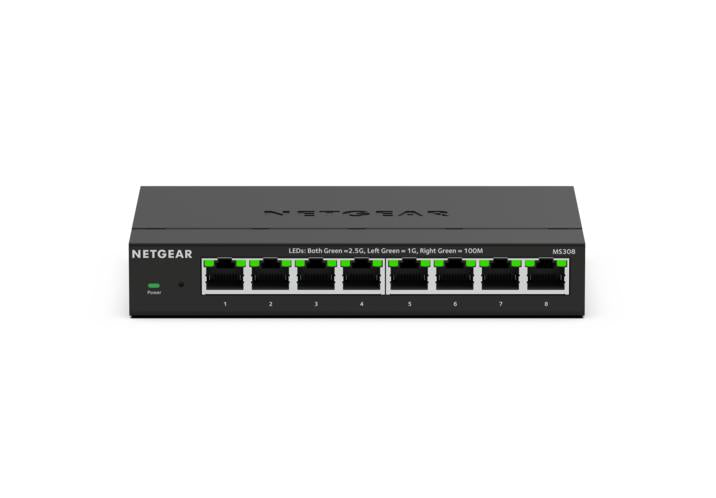 NETGEAR (MS308) 8埠 Multi-Gigabit (2.5G) 非網管Essentials 交換機