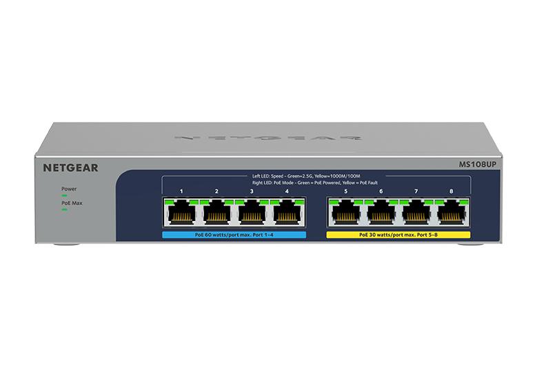 NETGEAR (MS108UP) 8-port Multi-Gigabit (2.5G) Ultra60 PoE++ Ethernet Unmanaged Switch
