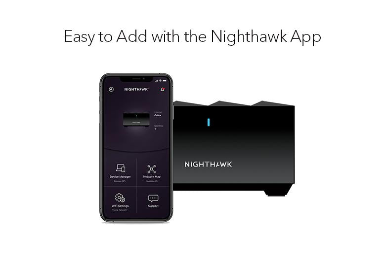 Nighthawk (MS70) 雙頻 AX3000 Mesh WiFi 附加衛星分機 (不能獨立操作，需配合MK72 or MK73 系統使用)
