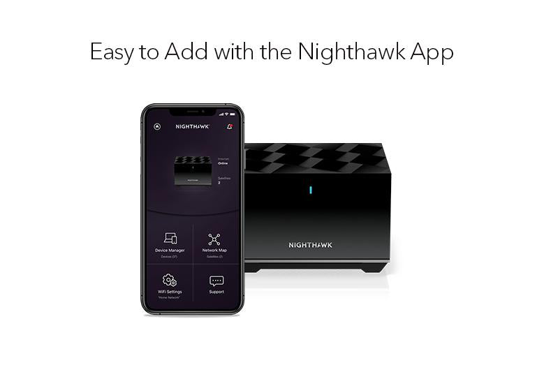 Nighthawk (MS90) 三頻 AXE5700 WiFi 6E 附加衛星分機 (不能獨立操作，需配合MK92 無線系統使用)