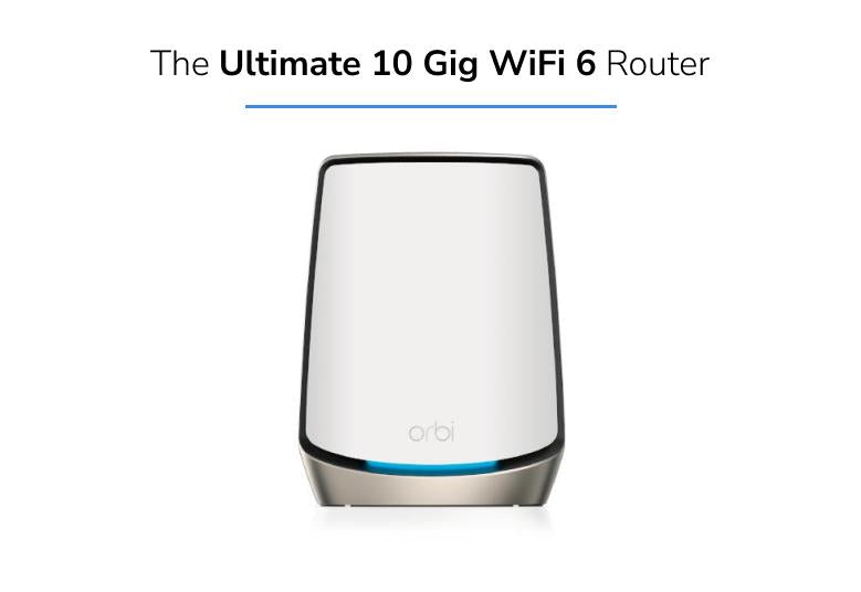 Orbi (RBR860S) Tri-Band AX6000 Mesh WiFi 6 Router