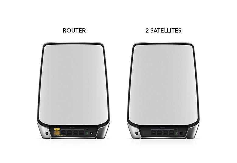 Orbi (RBK853) Tri-band AX6000 Mesh WiFi 6 System (3-Pack, 1 Router + 2 Satellites)