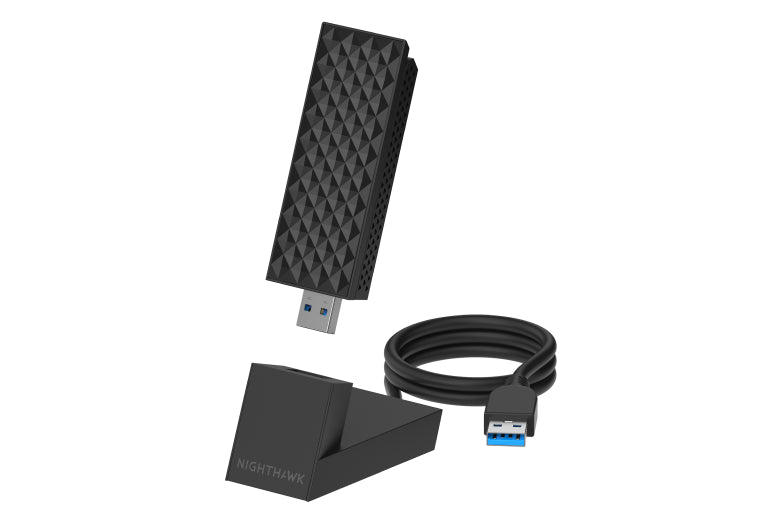 Nighthawk (A9000) 三頻 BE6500 WiFi 7 USB 3.0 接收器 (適用於Windows 11 PC)