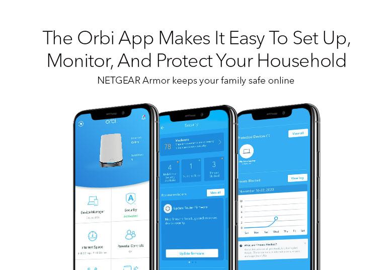5G WiFi Mesh System, AX4200 (NBK752) Orbi 5G Tri-Band WiFi 6 Mesh System,4.2Gbps, Router + 1 Satellite