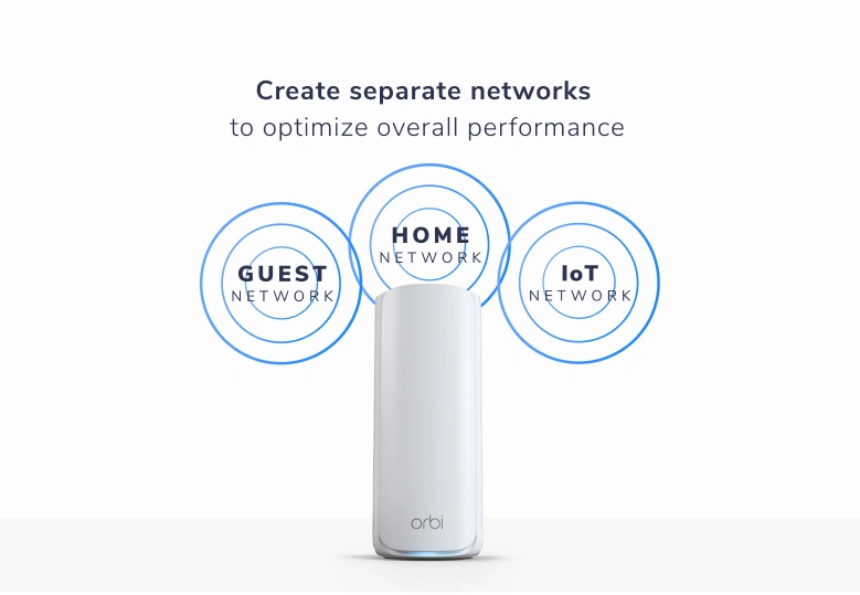 Orbi (RBE772) Tri-band BE11000 Mesh WiFi 7 System (2-Pack, 1 Router + 1 Satellite)