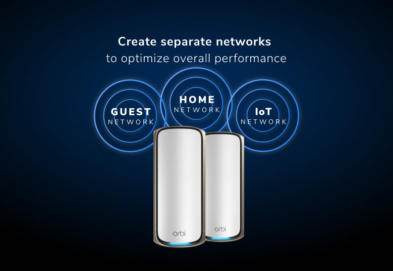 Orbi (RBE972S) Quad-band BE27000 Mesh WiFi 7 System (2-Pack, 1 Router + 1 Satellite)