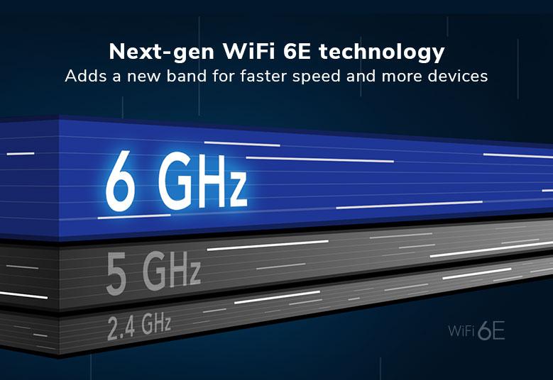 Orbi (RBKE962) 四頻 AXE11000 WiFi 6E Mesh 無線系統 (2件裝, 1主機 + 1分機)
