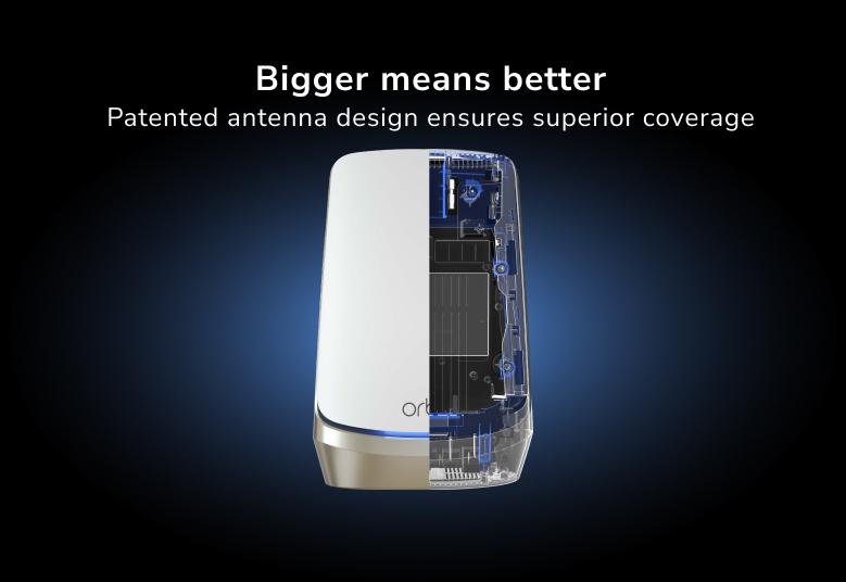 Orbi (RBKE963) Quad-Band AXE11000 Mesh WiFi 6E System (3-Pack, 1 Router + 2 Satellites)