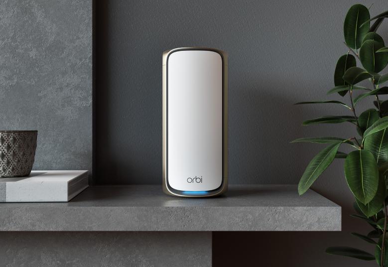 Orbi (RBE973S) Quad-band BE27000 Mesh WiFi 7 System (3-Pack, 1 Router + 2 Satellites)