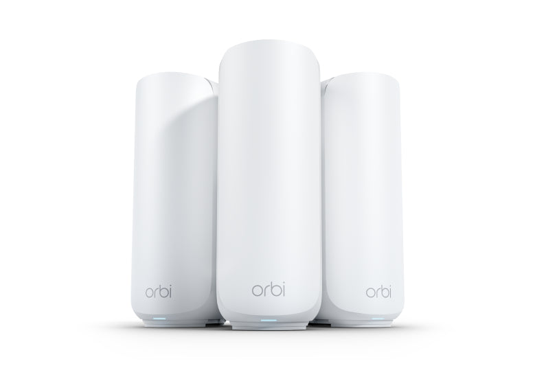 Orbi (RBE373) Dual-Band WiFi 7 Mesh 3-Pack (1 Router + 2 Satellites)