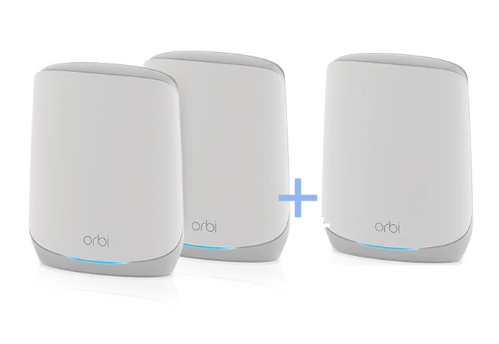[電腦節] Orbi (RBK762S+RBS760) 三頻 WiFi6 Mesh 系統 (2件裝+衛星分機)
