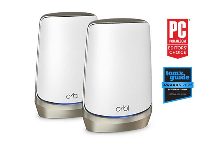 [電腦節] Orbi (RBKE962) 四頻 WiFi 6E Mesh 系統 (2件裝)